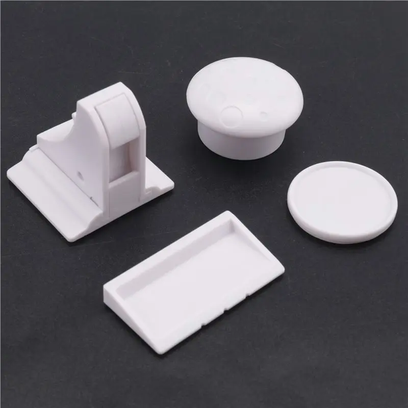 A23F-10+2 Magnetic Cabinet Locks Child Proof Cupboards Drawer Invisible Kids Baby Safe Lock Catch