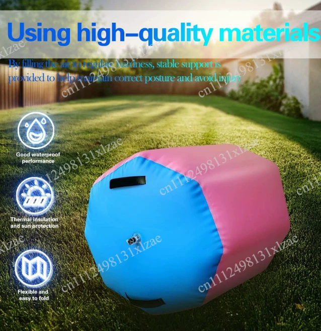 Inflatable Tumbling Air Barrel, Gymnastics Back Handspring Air Roller, Flip Training Tube, Air Track Cylinder