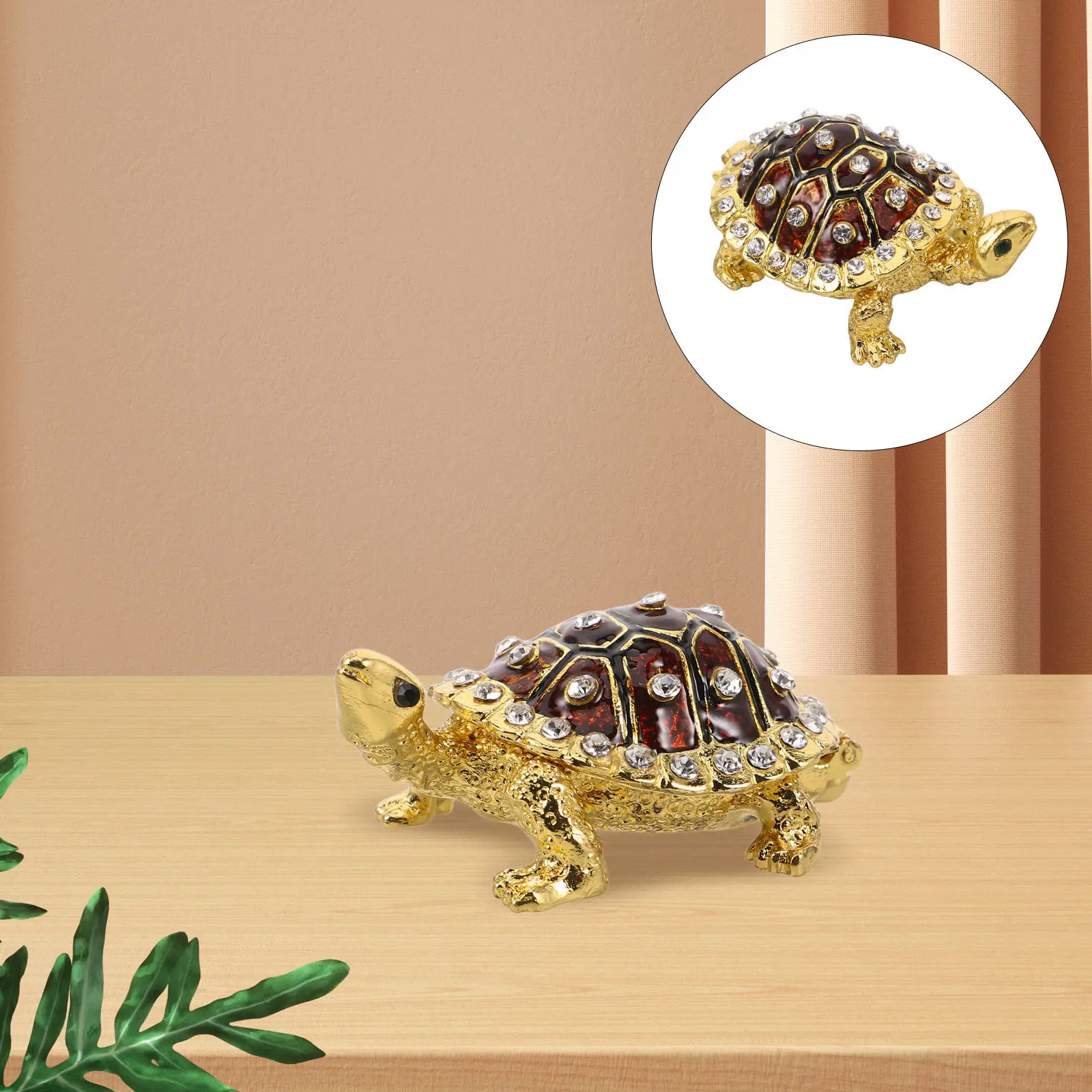 

Винтажная шкатулка для украшений в виде черепахи из цинкового сплава, декоративный футляр для хранения колец, серег, обручальных колец, с морской тематикой, для мелочей