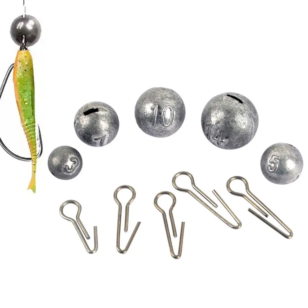 3 جرام-14 جرام 10 قطعة الصيد Cheburashka غرق الصيد اكسسوارات العالمي رأس دوار المرجح الرصاص الصيد مجموعة أدوات الصيد 2025 #4