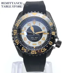 New 41MM Ceramic Bezel Men's Mechanical Watch Waterproof Sapphire Glass Automatic Watch NH35 Black PVD Stainless Steel Watch