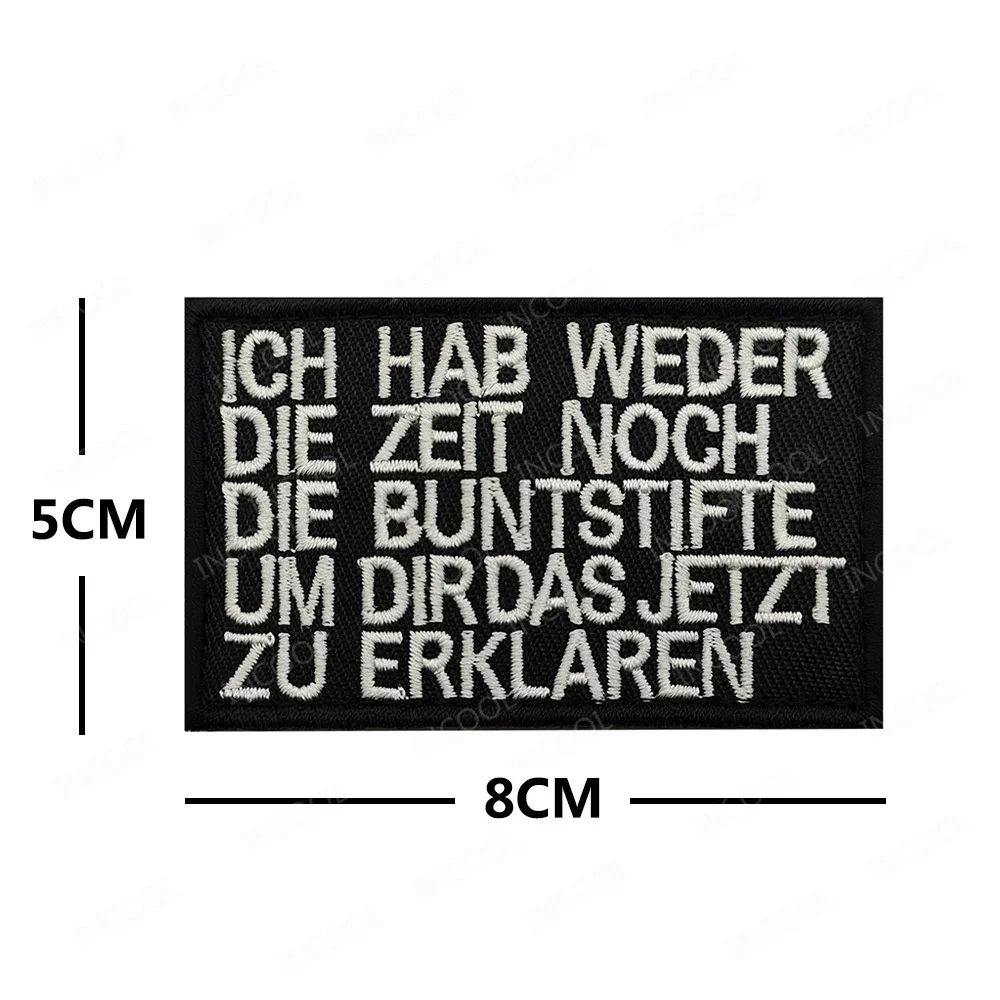 Motivational Phrases Saying Don\'t Follow Me I Have No Idea English Alphabet Words Stop Screaming Embroidered Patches Appliques