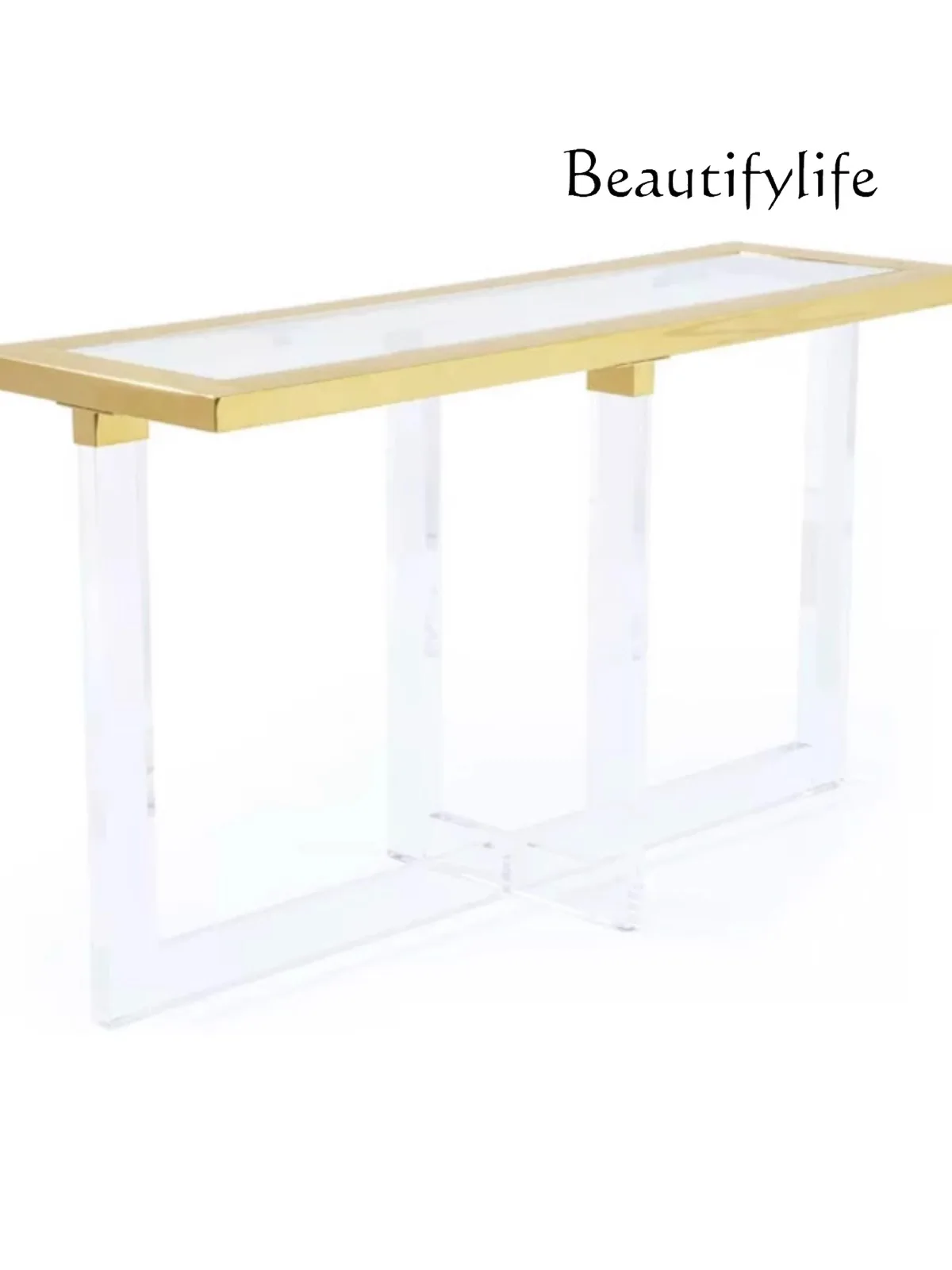 Nordic transparent acrylic entrance table household decoration strip table