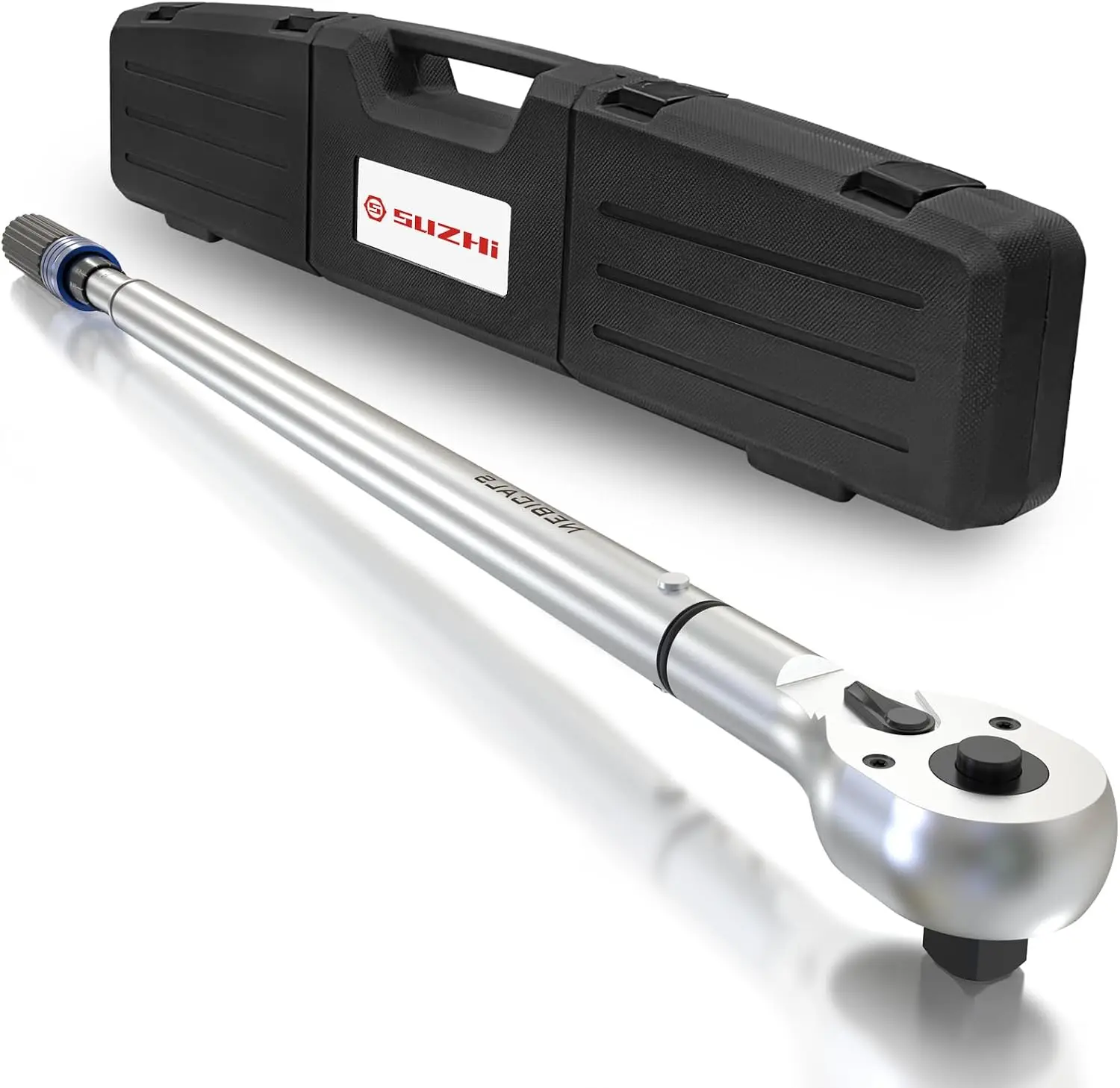 3/4 Inch torque wrench 100-600 ft lb/135.6-813.6 N.M/Aluminum Alloy handle & Cr-Mo Material Head, Heavy Duty
