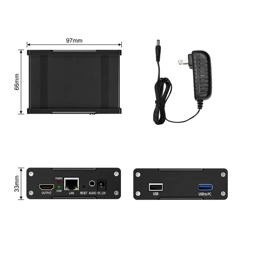 UNISHEEN JM1000-Plus High Performance H.264 H.265 1080P Full HD Hardware Video Decoder With HDMI Output for YouTube Facebook