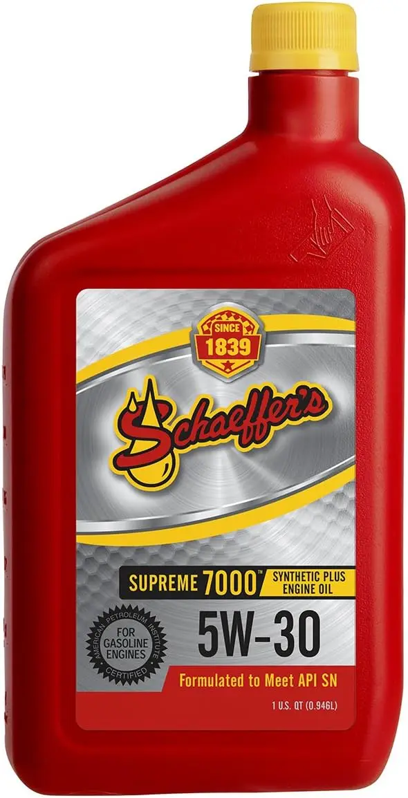 Schaeffer Manufacturing Co. 0703-012 Supreme 7000 Synthetic Plus Gaoline Engine Oil 10W-30, 1-Quart Bottle (Pack of 12)