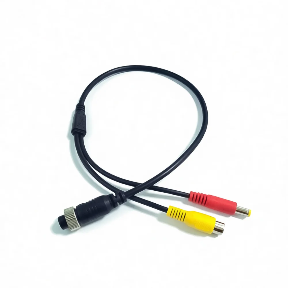 Aviation Interface To RCA Video Audio Converter Cable Pure Copper Signal Extension Cord For Security Monitor Equipment