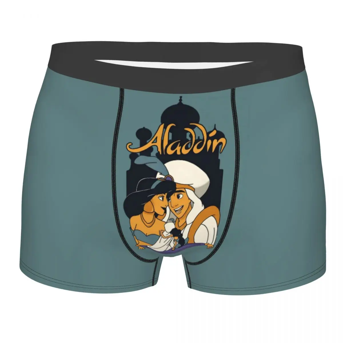 

Пользовательские милые мультяшные боксеры Аладдина, шорты, мужские трусы, нижнее белье, крутые трусы