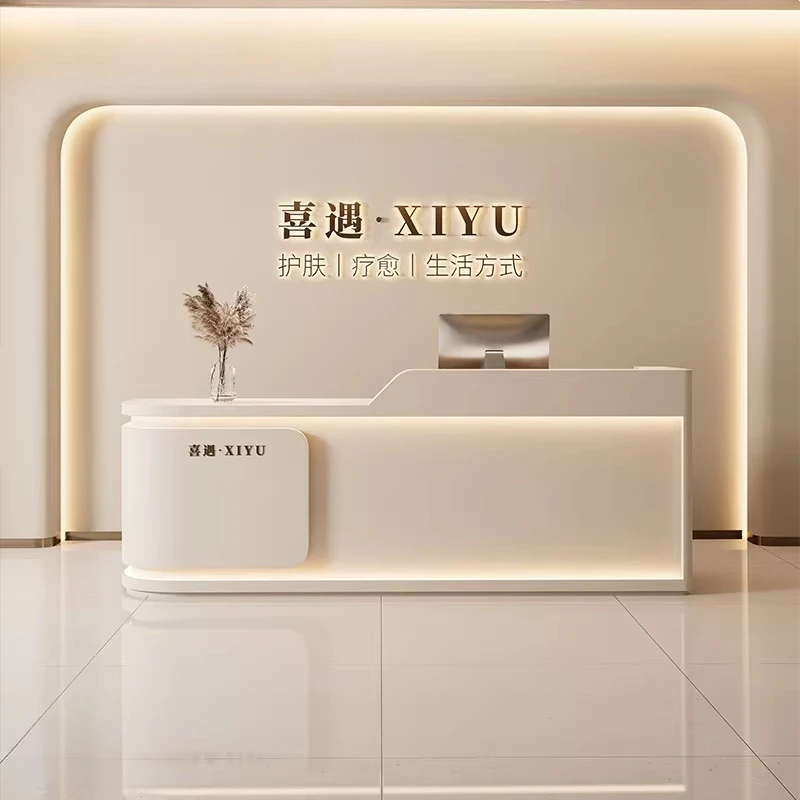 120 140 160 180 200 220 240 260 280 300cm Beauty salon clothing store baking paint reception counter Customer center furniture