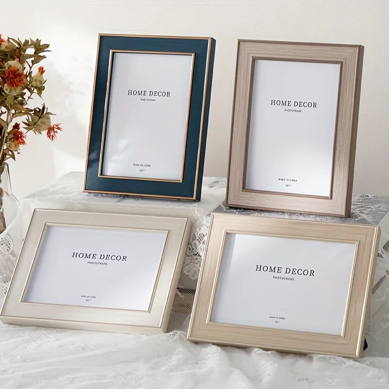 Personalized Custom Photo Frame Table Nordic 7-Inch Round Edge Photo Frame Children'S Photo Printing And Framing Gift