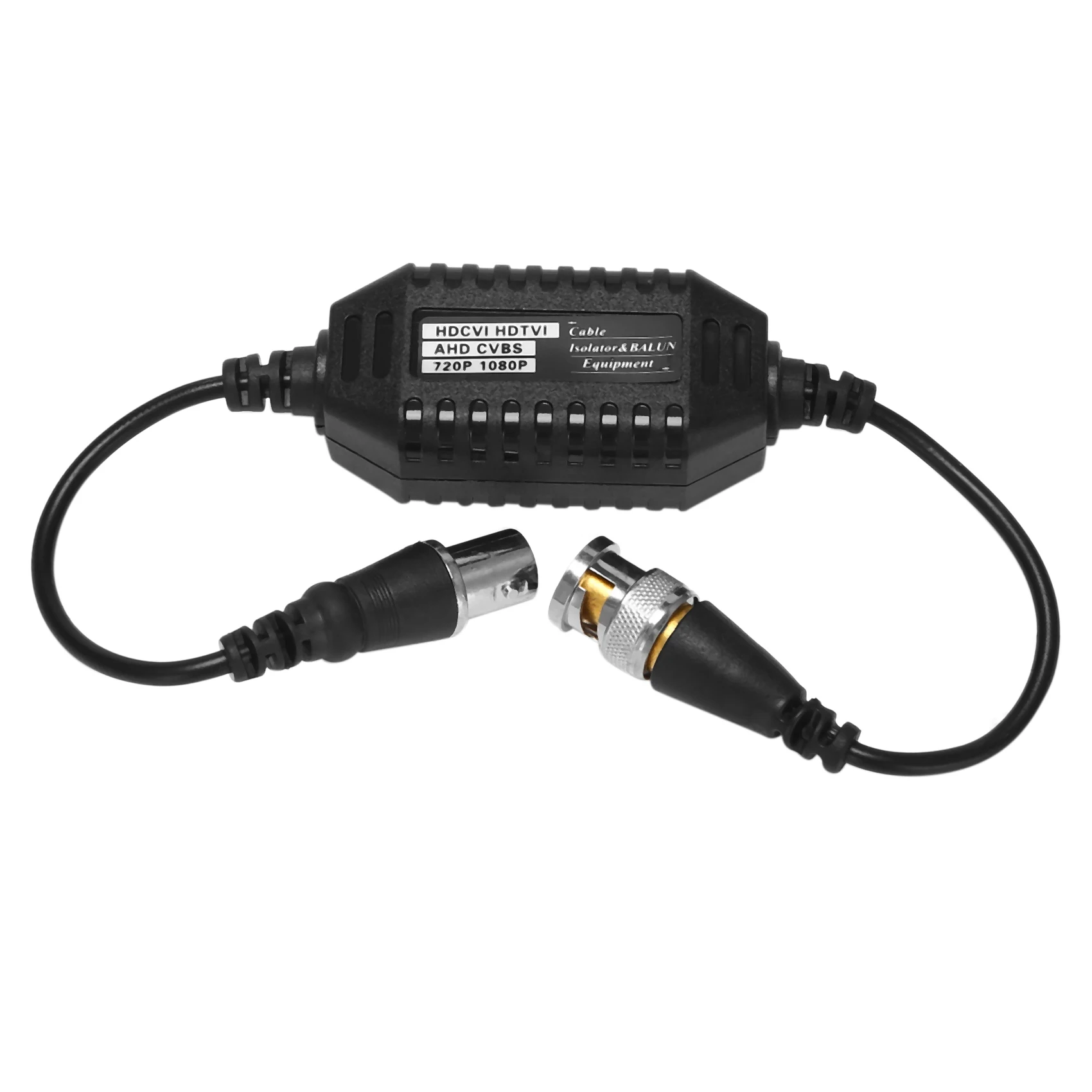 Isolateur de boucle de masse vidéo coaxial, Balun BNC mâle à femelle pour caméra CCTV