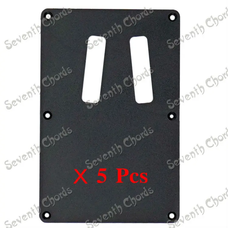 5 Pcs 2 Trough Electric Guitar Pickguard Cavity Cover Cover Back Plate Wiring BackPlate / LJ-1001