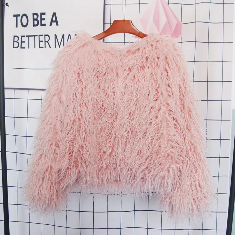 DEAT Fur Imitation Fur Coat Korean Version Pure Color Beach Wool Women's Short Coat Straight 2026 Winter Wram Jackets 11A06487