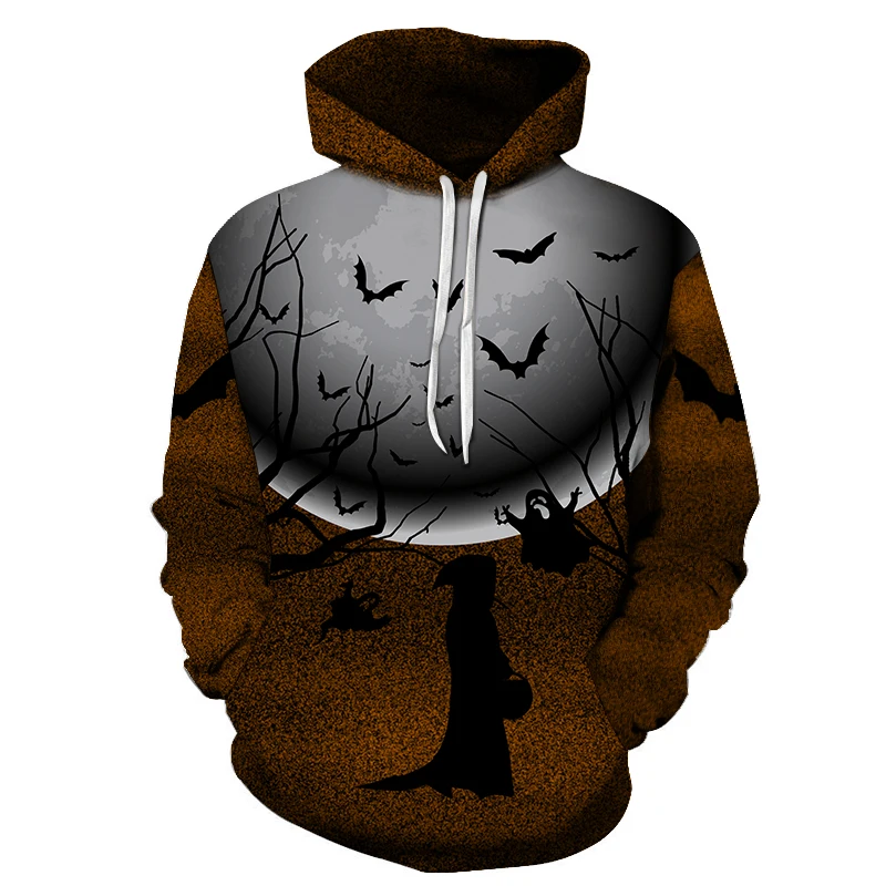 2023 Halloween Pattern 3D Printing Hoodie Men's Before Christmas Fashion Nightmare Horror Casual Hoodie Sweatshirt Clothes