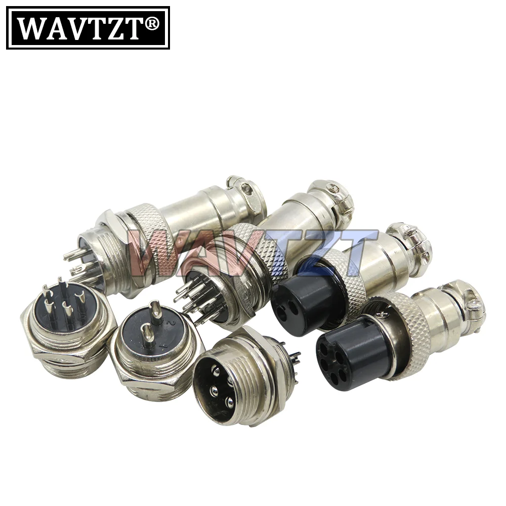 1Set GX16 Male & Female 16mm Connector Metal Circular Aviation Socket Plug 2PIN 3PIN 4PIN 5PIN 6PIN 2P 3P 4P 5P 6P 7P 8P 9P