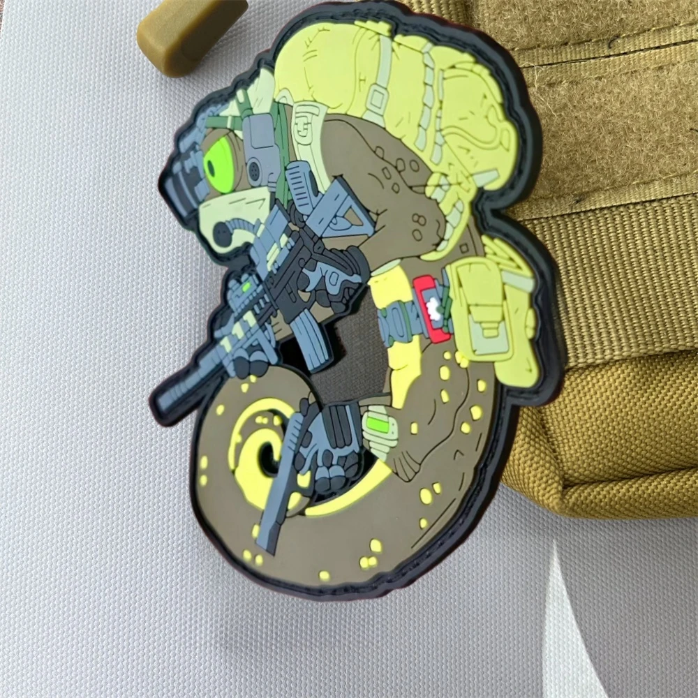 Chameleon Legion Russian Special Forces Tactical Morale Badge Outdoor Backpack Hook and Loop Sticker PVC Patches