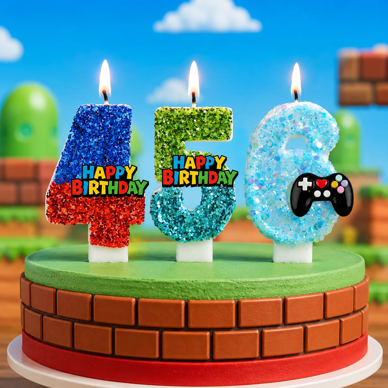 Party Games Mario - 1pcs Video Game Red Blue Super
