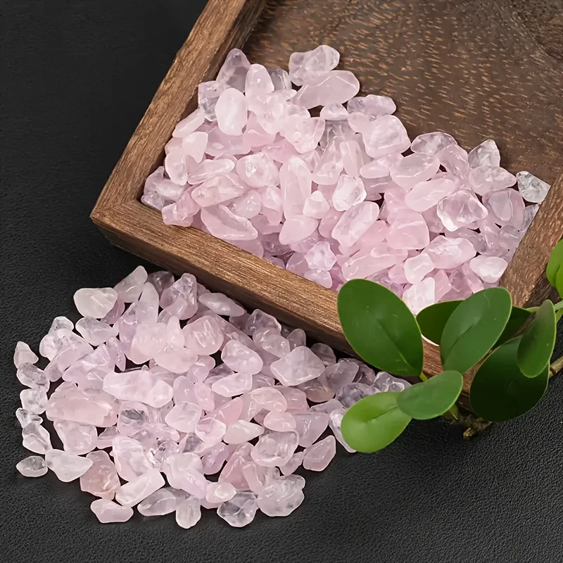 Natural rose quartz chips, DIY jewelry,wishing bottles,aquarium decorations,flower pot fillers,decorative rocks, room decoration