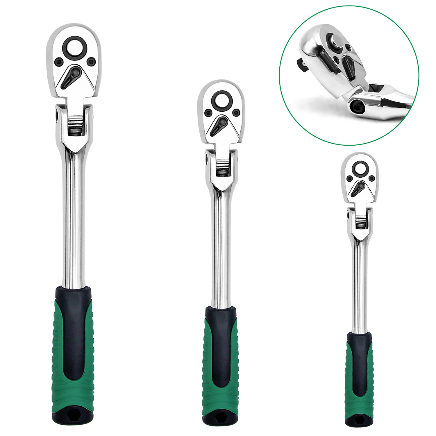 

1/4 3/8 1/2 Inch Adjustable Ratchet Wrench Drive Rotating Ratchet Reversible Drive 72 Tooth Socket Wrench Morot Mechanical Tool