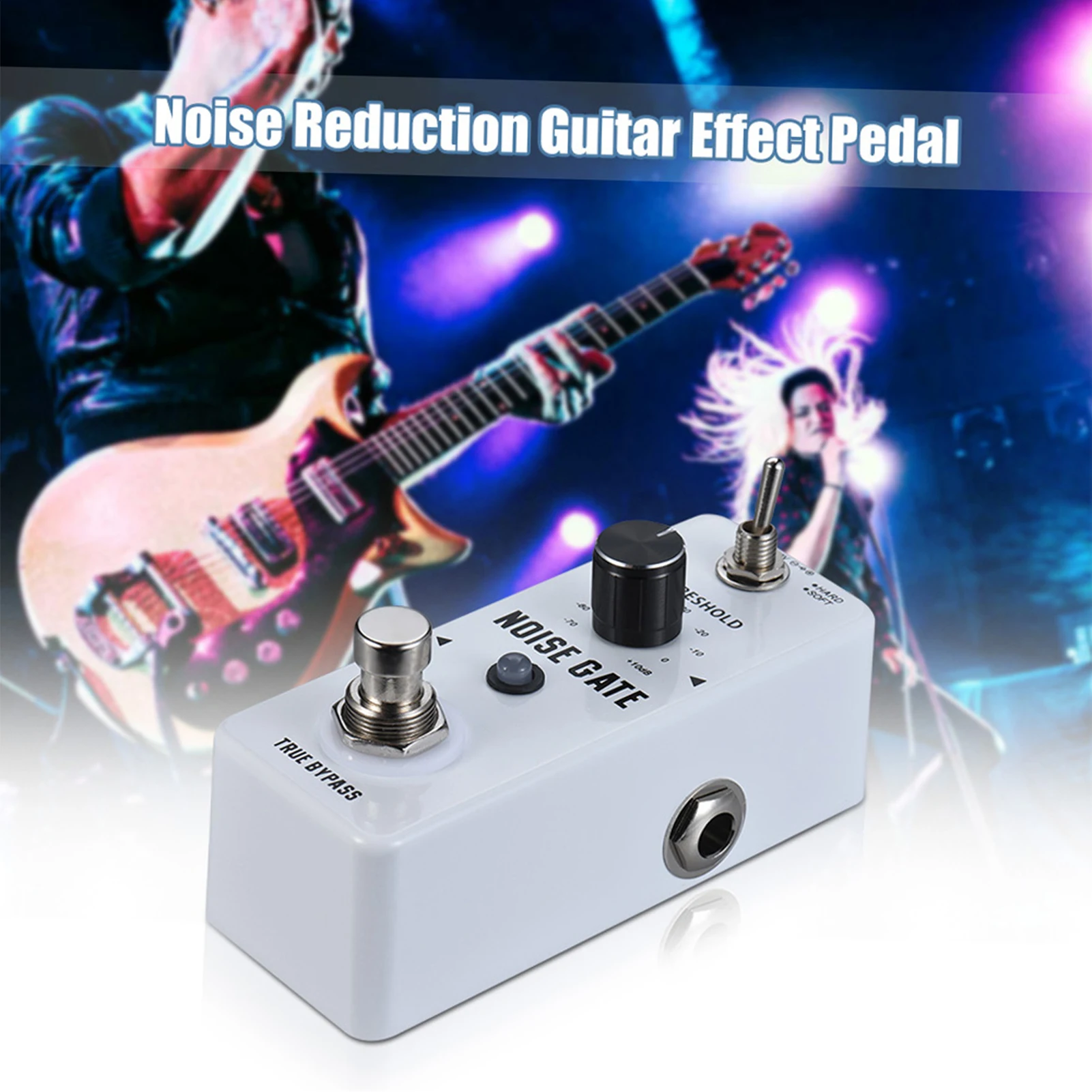 

guitar noise reduction pedal Rowin Noise Gate Noise Reduction Guitar Effect Pedal 2 Modes Aluminum Alloy Shell True Bypass