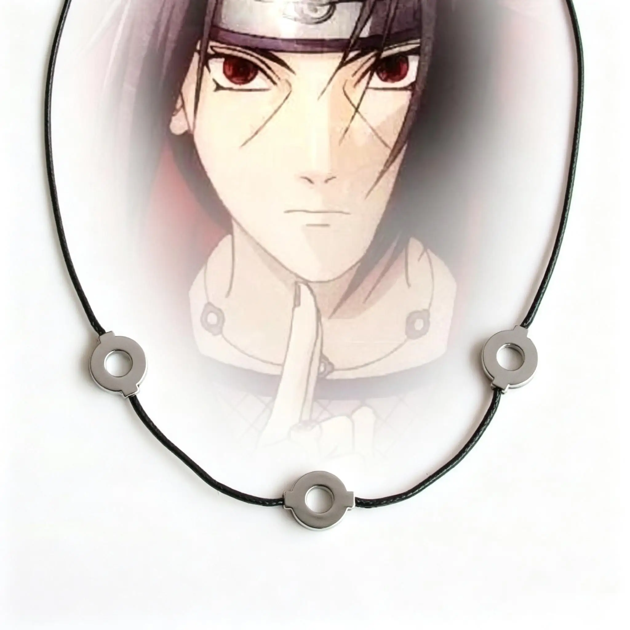 Anime/Ninja Akatsuki Uchiha Itachi Necklace Pendant Role-Playing Necklace Accessory Akatsuki Cartoon Jewelry Cool Men'S Necklace