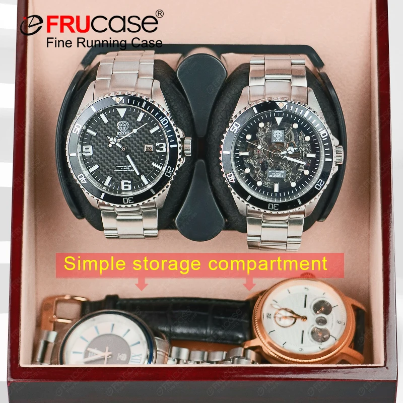 FRUCASE Watch Winder for Automatic Watches Watch Box Automatic Winder Use USB Cable / with Battery Option