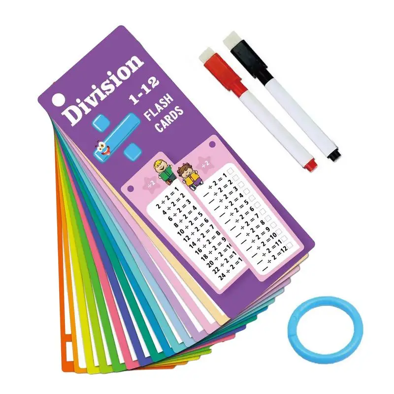 Math Flash Cards 15X Erasable Multi Math Flash Cards Interactive Addition Subtraction Cards Kids Math Games For Birthdays