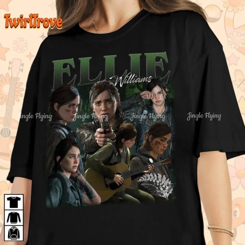 Ограниченная серия Ellie Joel Miller, подарок для женщин и мужчин, футболка унисекс, винтажная контрабанная рубашка 90-х годов