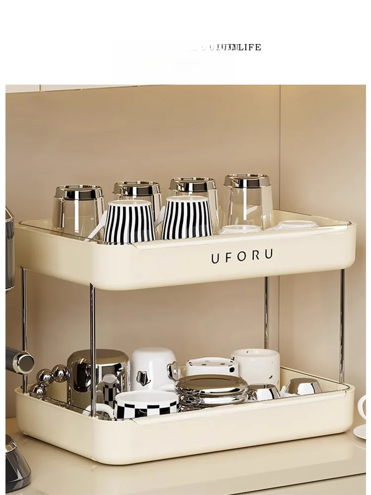 

Tlife Sweet Tabletop Cup Holder Cup Storage Ra Dining Table Tea Cup Tray Home Use Lightweight Cute Cup Organizer