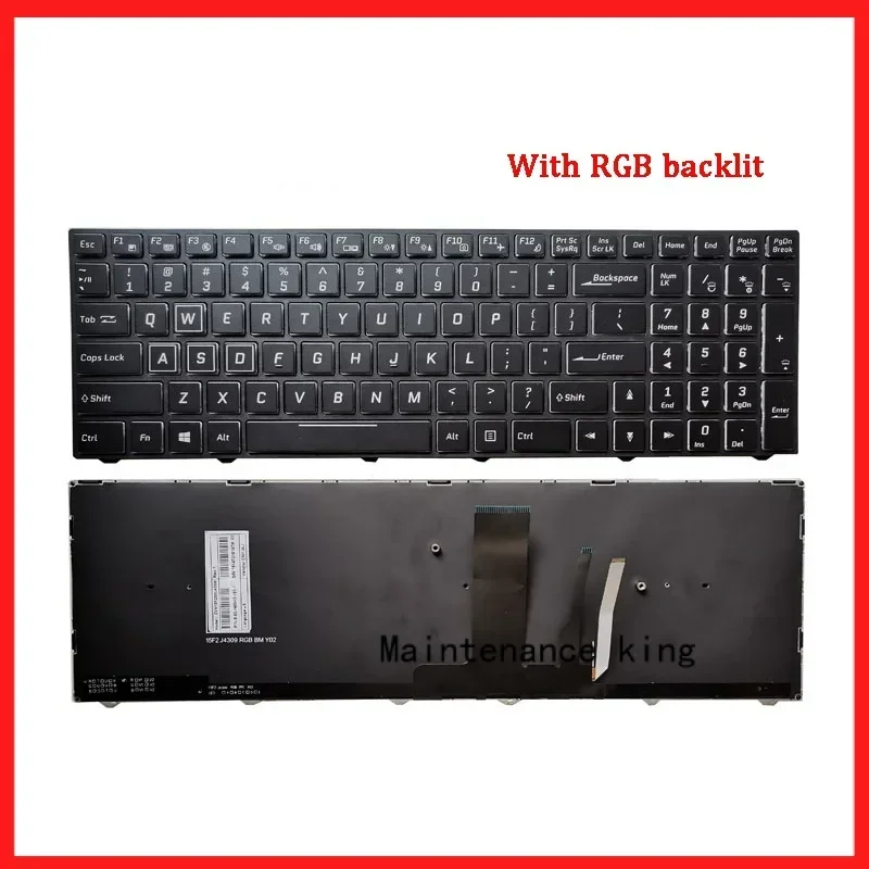 New Genuine Laptop Rreplacement Keyboard Compatible for MACHENIKE T58D T58T3C T58-T1 D1 D2 D3 T97E Hasee ZX6 ZX7-CP5S2