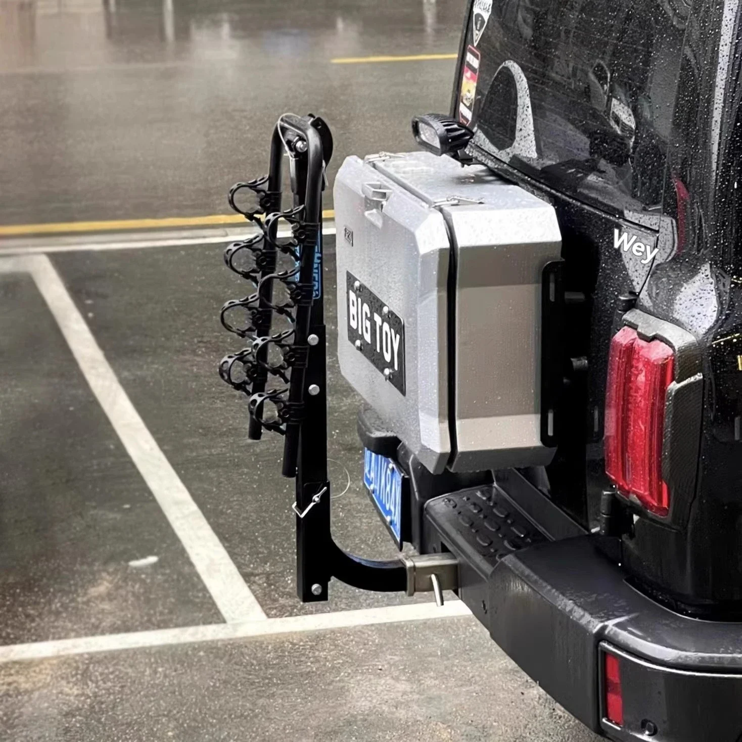 New Bicycle Stand Auto Trailer Tail Folding Square Mouth Metal Luggage Rack General Purpose