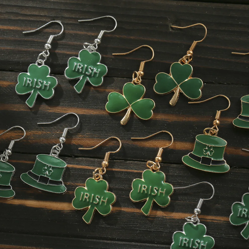 

20 Pcs Pendant Alloy Shamrock Hat Shaped Charms Jewelry Necklace Decorative Keychain Alloy Shamrock Thank You Gifts DIY Gifts