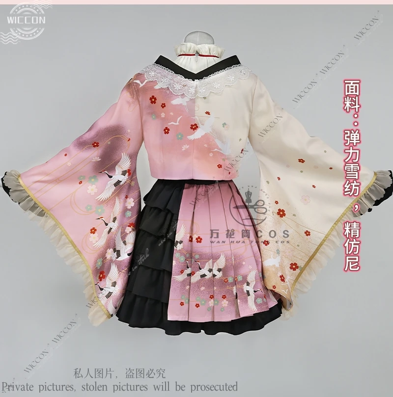 Akiyama Mizuki PJSK Game Anime Cosplay Costume, Perruque 25:00 à Nightcord, Poinrobe Lolita, Vêtements de femme de chambre trempés, ixd'Halloween