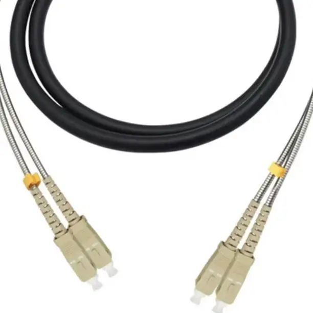 

уличный патчкорд 300 м 2/4 ядра 7,0 мм 2C 4C OM1 OM2 CPRI LC SC FC DVI водонепроницаемая перемычка FTTH оптоволоконный бронированный кабель 2 ядра