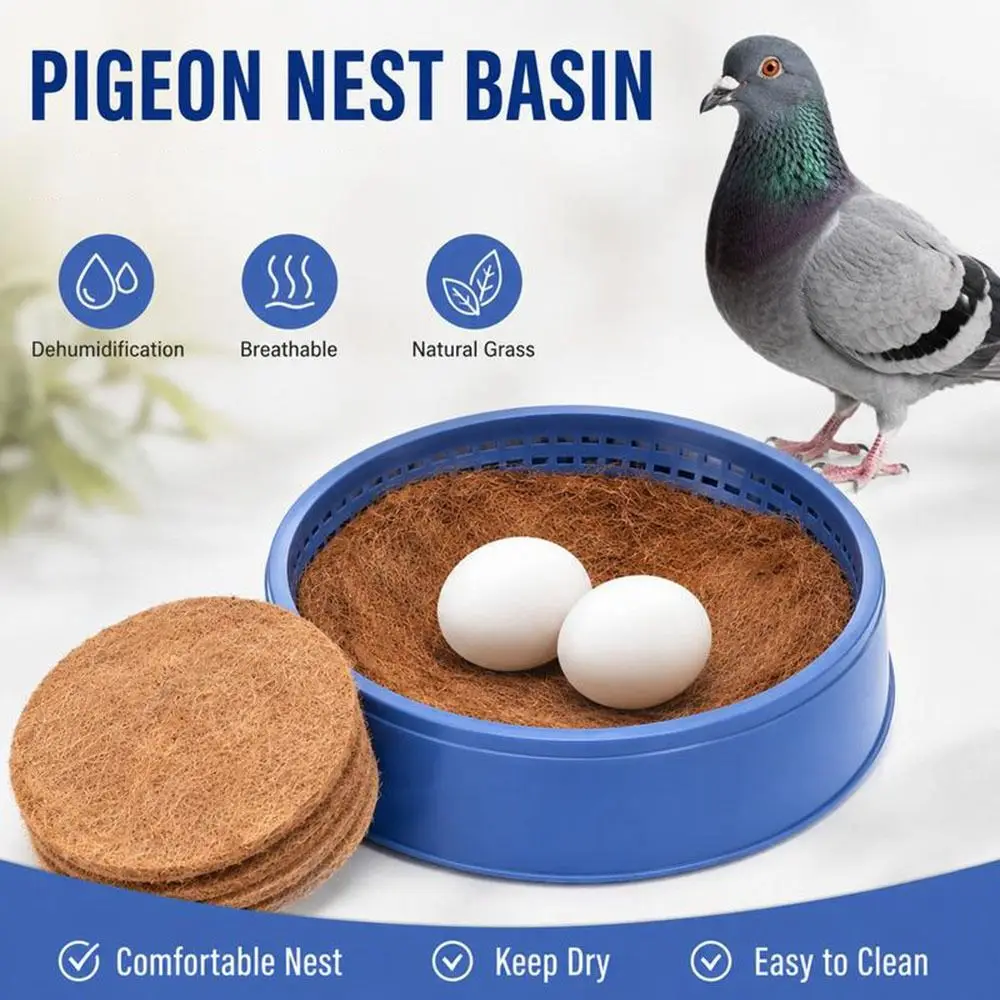 New Soft Nest Liner Pigeon Nest Bowl Plastic Breathable Pigeon Egg Basin Mesh Structure Bird Nest Bowl Bird Nesting