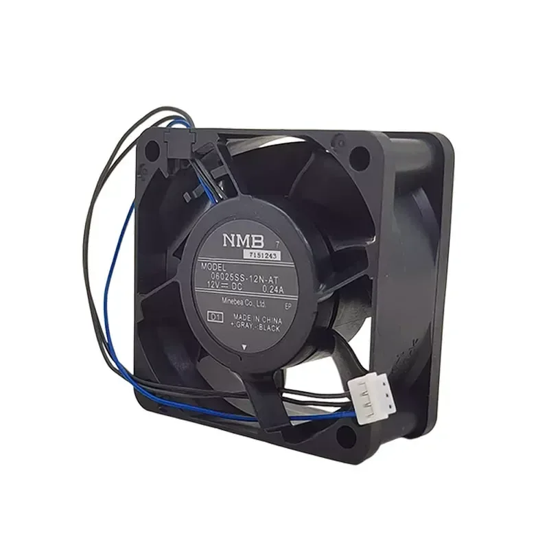New NMB 06025SS-12N-AT 6025 12V 0.24A Inverter Projector Cooling Fan for NMB