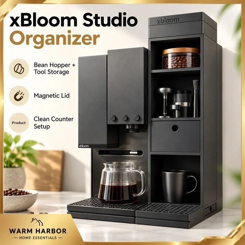 Xbloom Studio Coffee Machine Small Bean Hopper Storage Rack Espresso Tool Organizer Cabinet Accessory Countertop Holder Box Case
