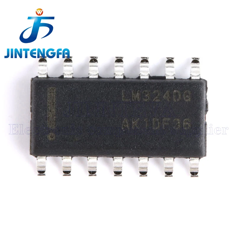 10PCS Original Patch LM324DR2G LM324DG SOIC-14 Four-way Operational Amplifier 1MHZ 0.6V US Brand New Authentic