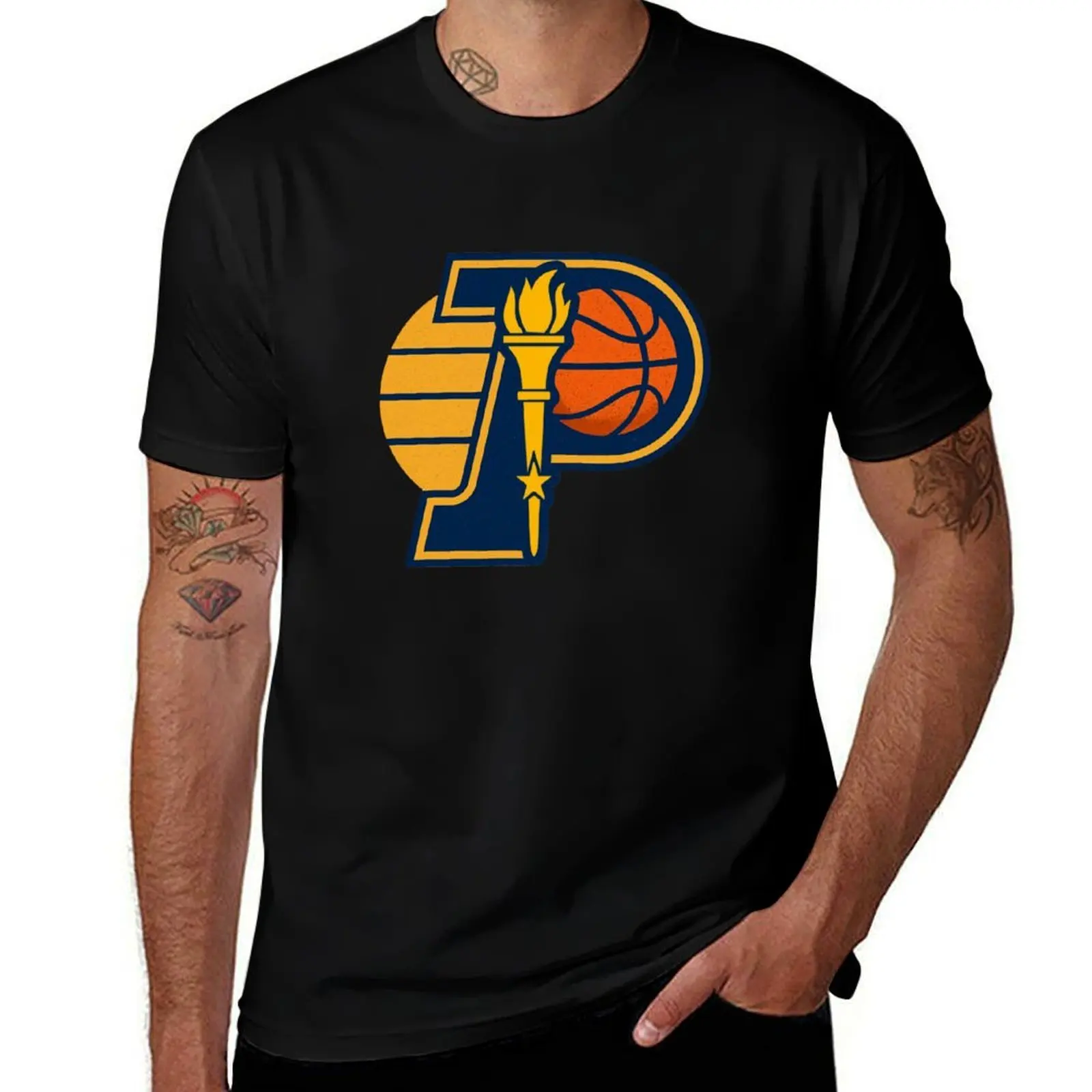 

Indiana Pacers Logo T-Shirt blanks baggy shirts graphics hippie clothes plain t shirts men
