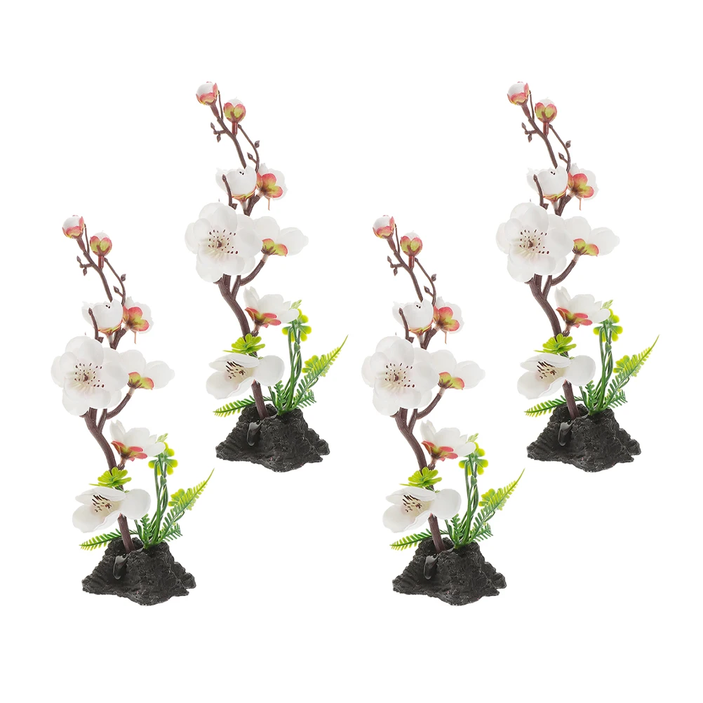 

4pcs Sushi Flower Decor Japanese Cold Dish Decoration Artificial Flower Ornaments For Hotel Restaurant Supplies Plate Decor