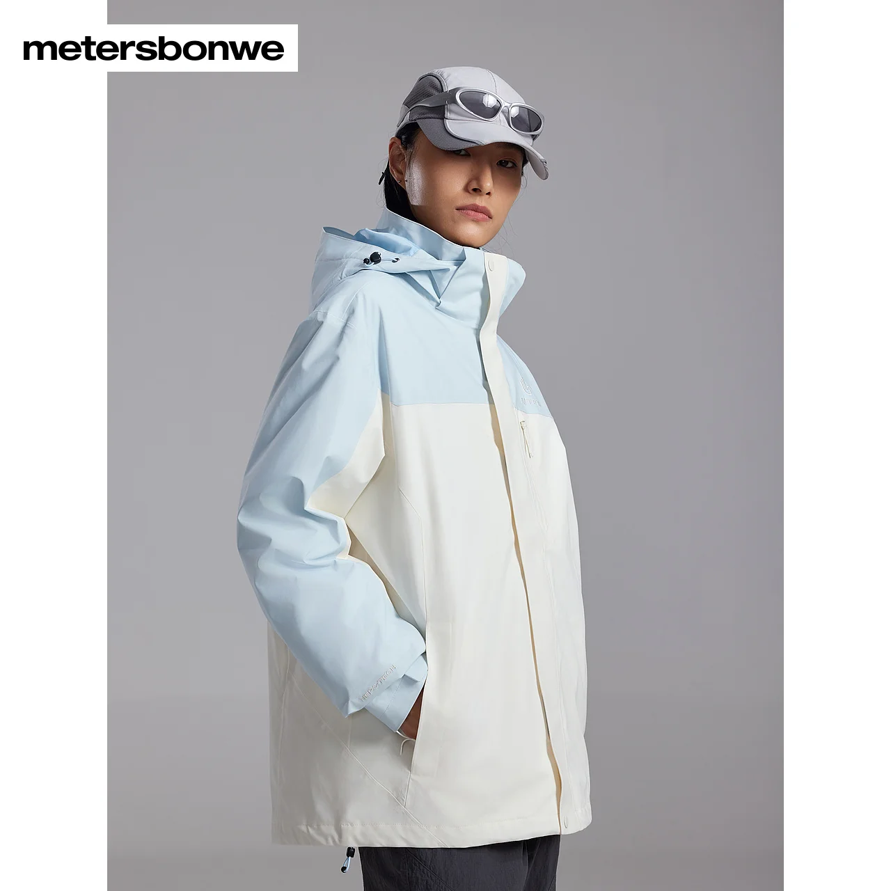 Metersbonwe-Doublure en duvet de canard Hardshell pour hommes et femmes, veste matelassurera haute imperméable, veste d'extérieur 2 en 1, trois vêtements, hiver