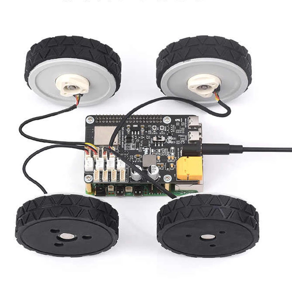 Motor Drive Board WiFi Wireless ESP32 DDSM Motor Driver HAT Type-C Interface for Direct Drive Servo Hub Motors for Raspberry Pi