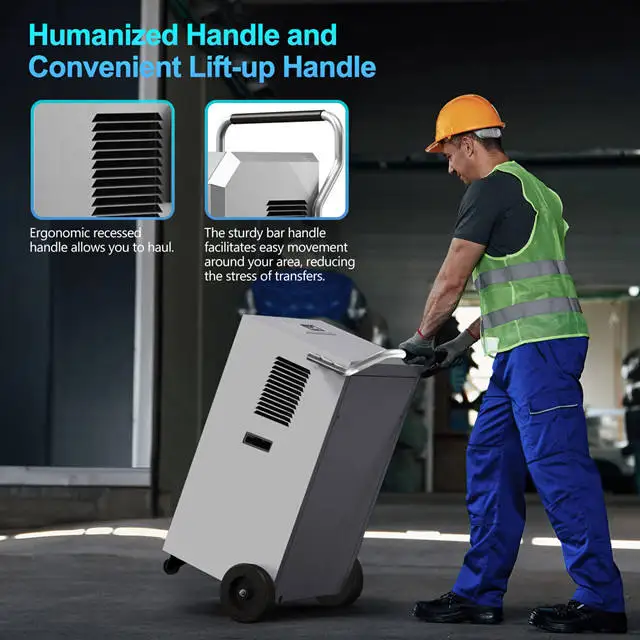 TULX 150l/D Professional Air Dryer Metal Sheet Dehumidifiers Industrial 220v Big Wheels Commercial Industrial Dehumidifier