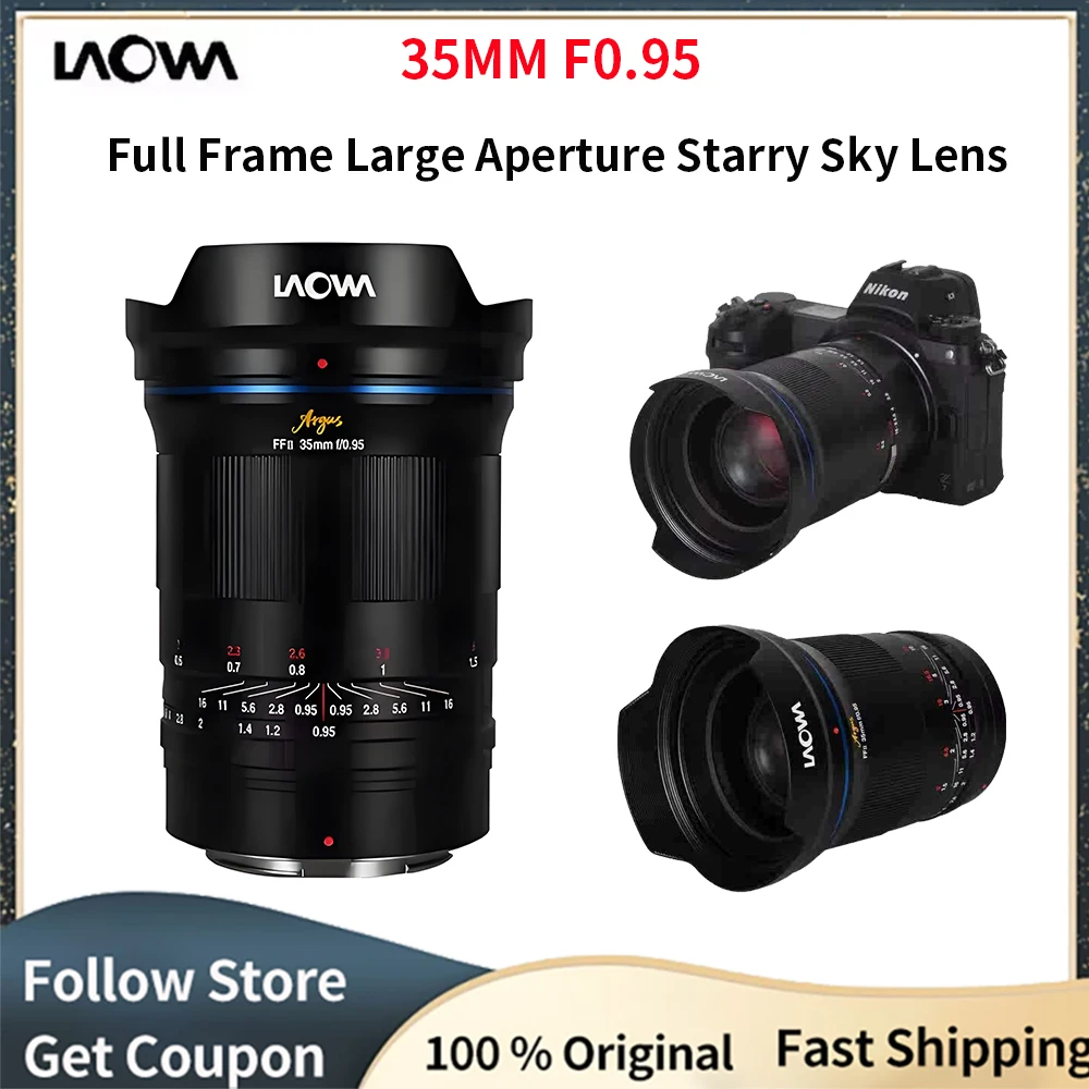 Laowa FF II Argus MF 35mm F0.95 إطار كامل فتحة كبيرة عدسة السماء المرصعة بالنجوم لكاميرا Canon RF Nikon Z Sony E Mount #1