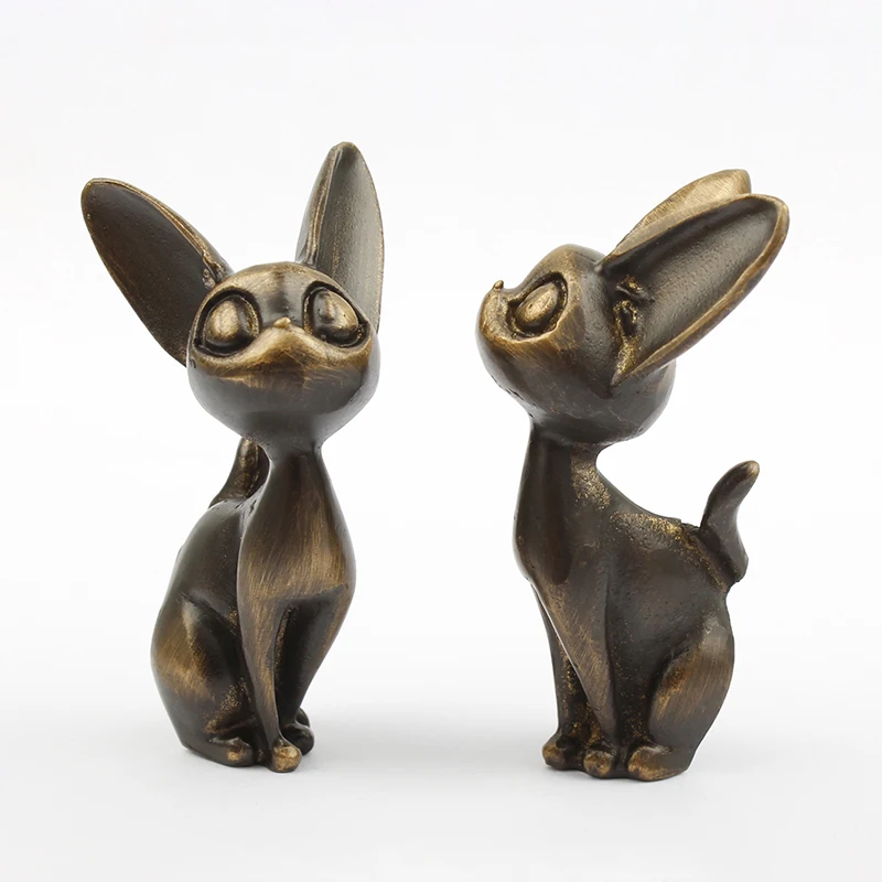 Nordic Retro Kitten Door Knob Drawer Pulls - Creative Animal Wardrobe Cabinet Handle for Dressing Table And Furniture Decoration