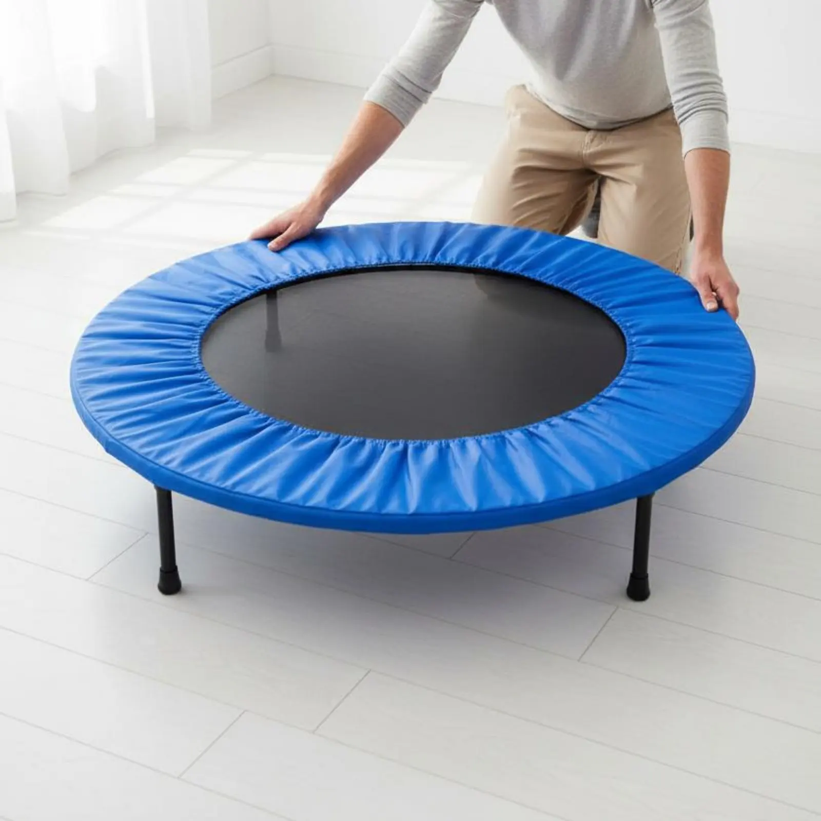 

Trampoline Border Cover Easy Installation Round Trampoline Surround Pad Replacement Coil Cover Folding Design for Children