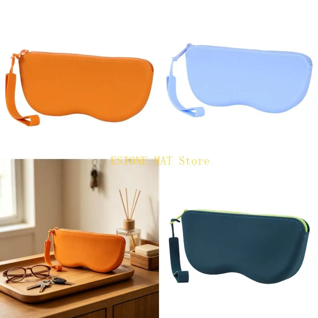 49MF Pair Glasses Holder with Soft Body for Commute Bags, Desk Drawers, Purse Use, and Travel Storage Care Daily