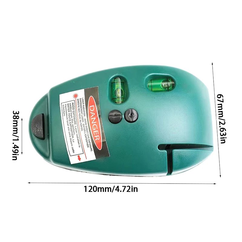 Nível infravermelho multifuncional de ângulo reto, alta precisão, luz forte, laser eletrônico de 90 graus, linha reta, nível de bolha