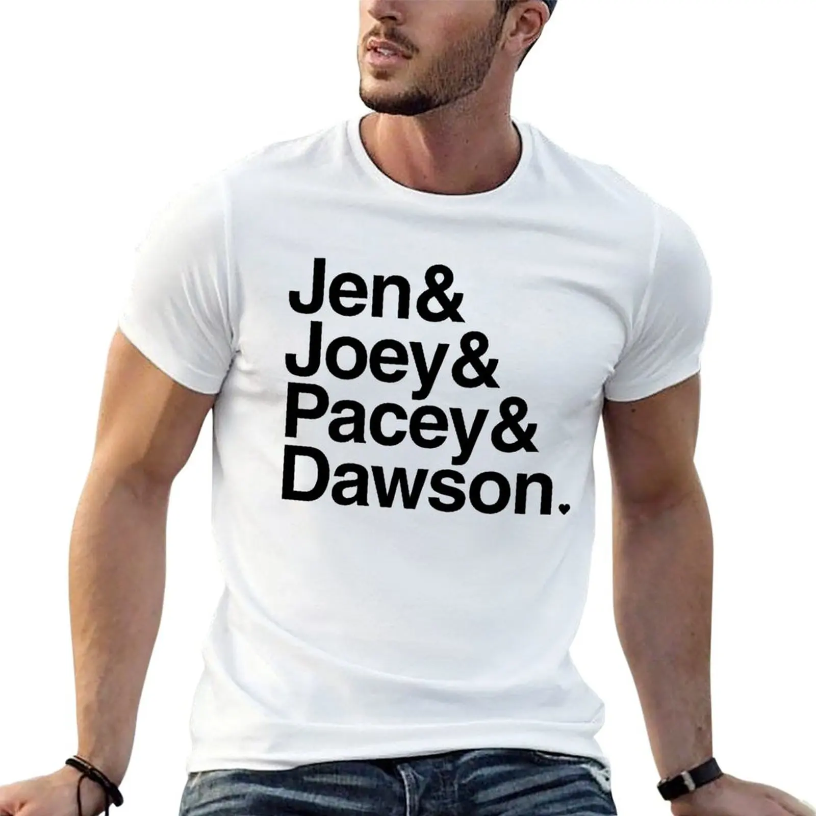 Jen & Joey & Pacey & Dawson T-Shirt Soft Durable Cotton T-Shirt