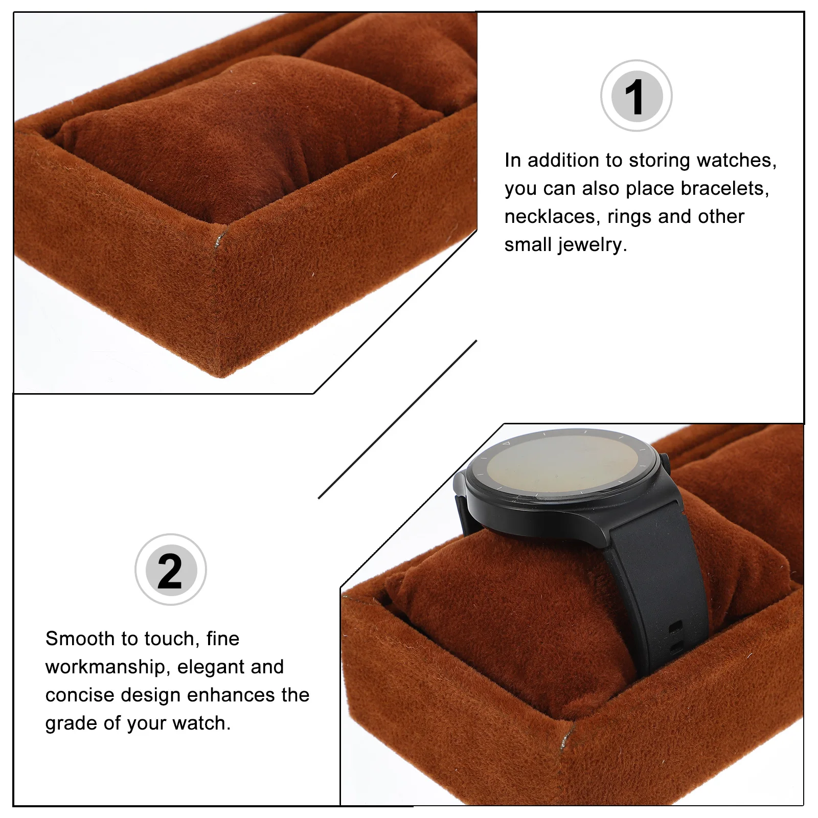 

Watch Storage Tray ganizer Compartments for Bracelets Bangles Cuffs Jewelry Display Box Accessories